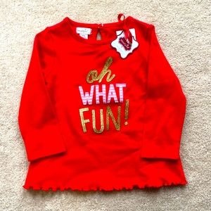 Mud Pie 12/18 mo. Holiday Shirt
